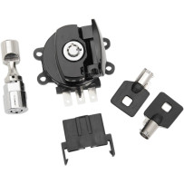 Side Hinge Ignition Switch — Black, 3-position