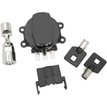 Side Hinge Ignition Switch — Black, 3-position