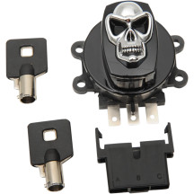 Skull Ignition Switch — Black, Gloss