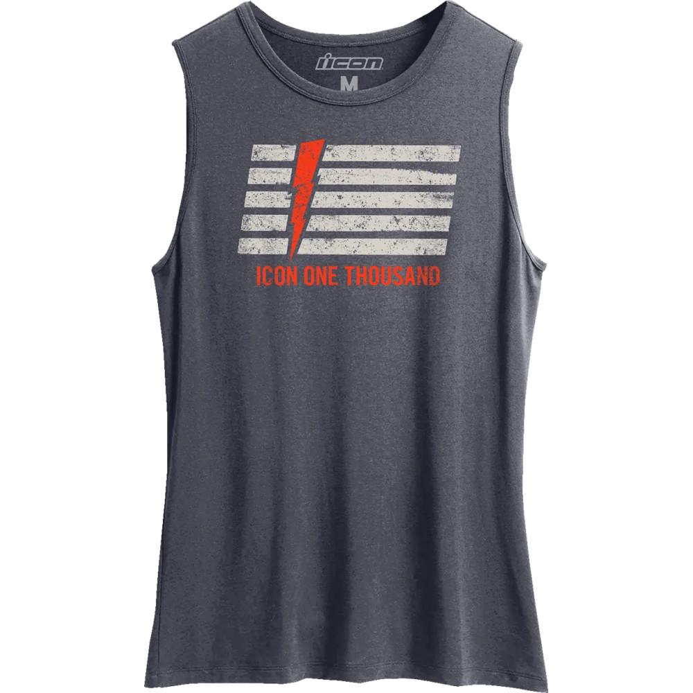 Camiseta sin mangas Invasion Stripe™ para mujer — M, gris