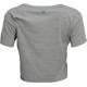 Women's Corp Crop T-Shirt — M, Heather Gray, Relaxed fit