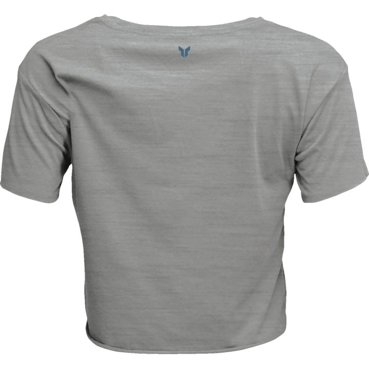 Women's Corp Crop T-Shirt — L, Heather Gray