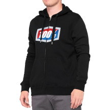 Official Fleece Zip-Up Hoodie — S, Black