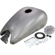 One-Piece 2" Extended Gas Tank — 4.2 US gal, 22 mm outlet, Raw