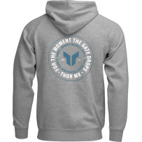 Badge Zip-Up Hoodie — 3XL, Heather Gray