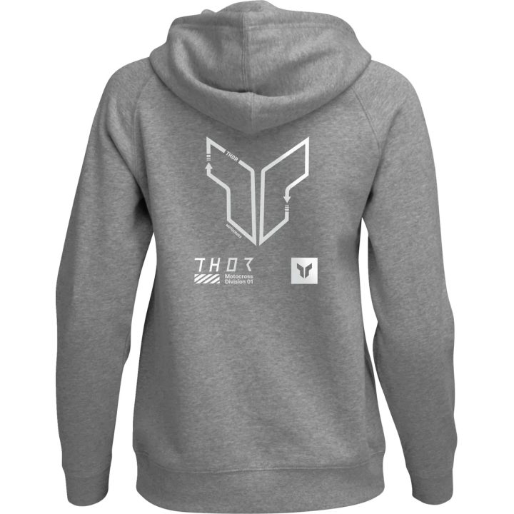 Women's Trax Pullover Hoodie — Heather Gray, XL