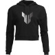 Women's Noise Pullover Crop Hoodie — XL, Black, Gray