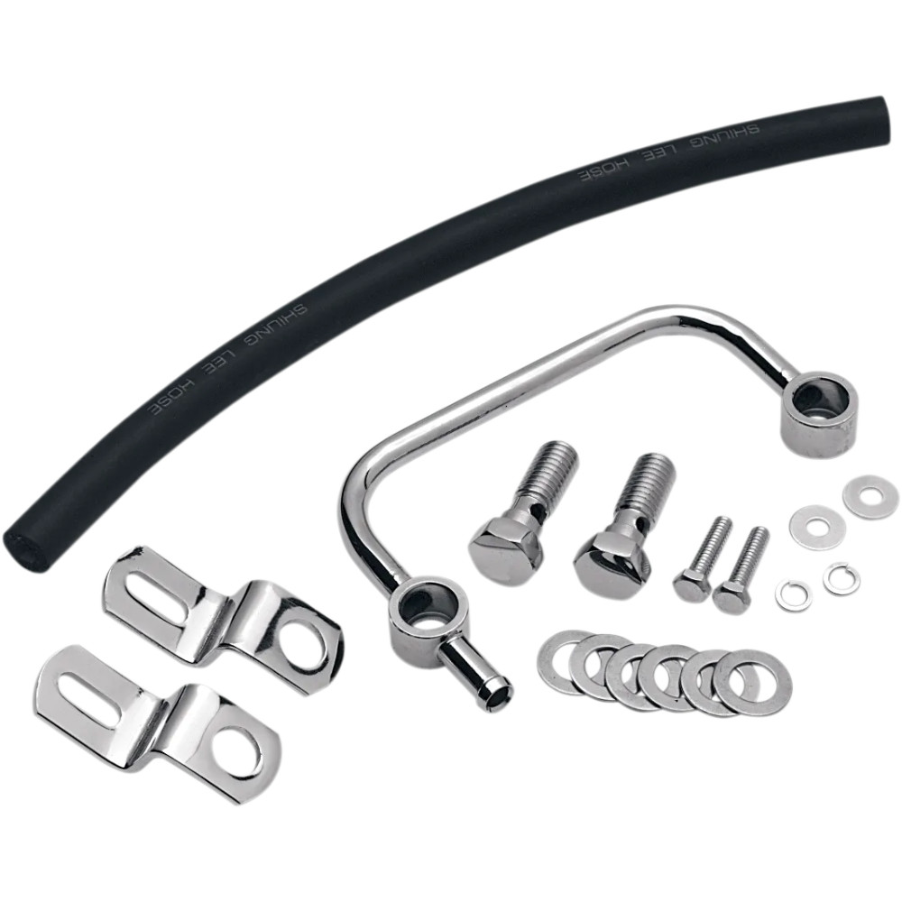 Crankcase Breather Kit — Chrome