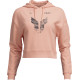 Women's Iconic Pullover Crop Hoodie — XL, Pink