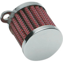 Mini Crankcase Vent Filter — 1.50" I.D., 1.6" H, Chrome