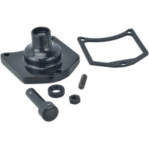 Solenoid End Cover/Starter Button — Gloss Black