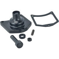 Solenoid End Cover/Starter Button — Gloss Black