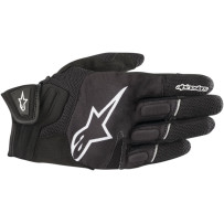 Atom Gloves — 3XL, Black/White