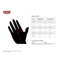 Moto Gloves — XS, Red