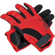 Moto Gloves — XS, Red