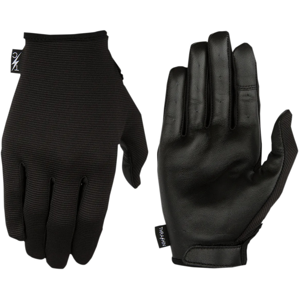 Stealth Leather Palm Gloves — L, Black