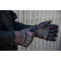 Belden Gloves — XS, Black, Red