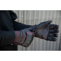 Belden Gloves — XS, Black, Red