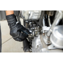 Borrego Gloves — XS, Black/Light Gray, mid-length cuff