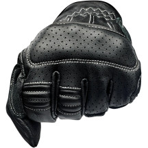 Borrego Gloves — XS, Black/Light Gray, mid-length cuff