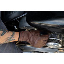 Borrego Gloves — XS, mid-length cuff, Chocolate