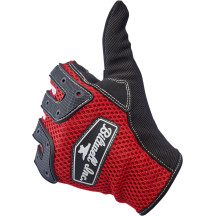 Anza Gloves — L, Red, Black