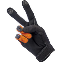 Anza Gloves — M, Orange/Black