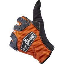 Anza Gloves — M, Orange/Black