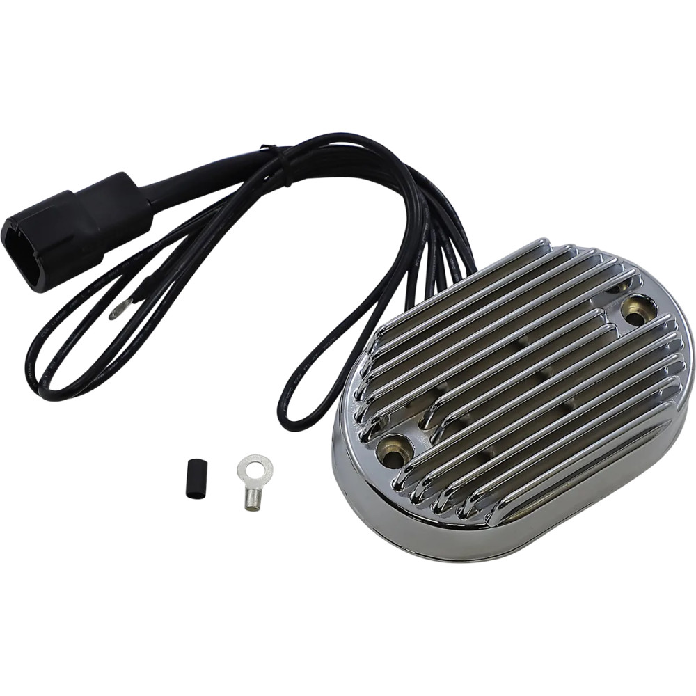 Premium Voltage Regulator — 12V 38A, Chrome