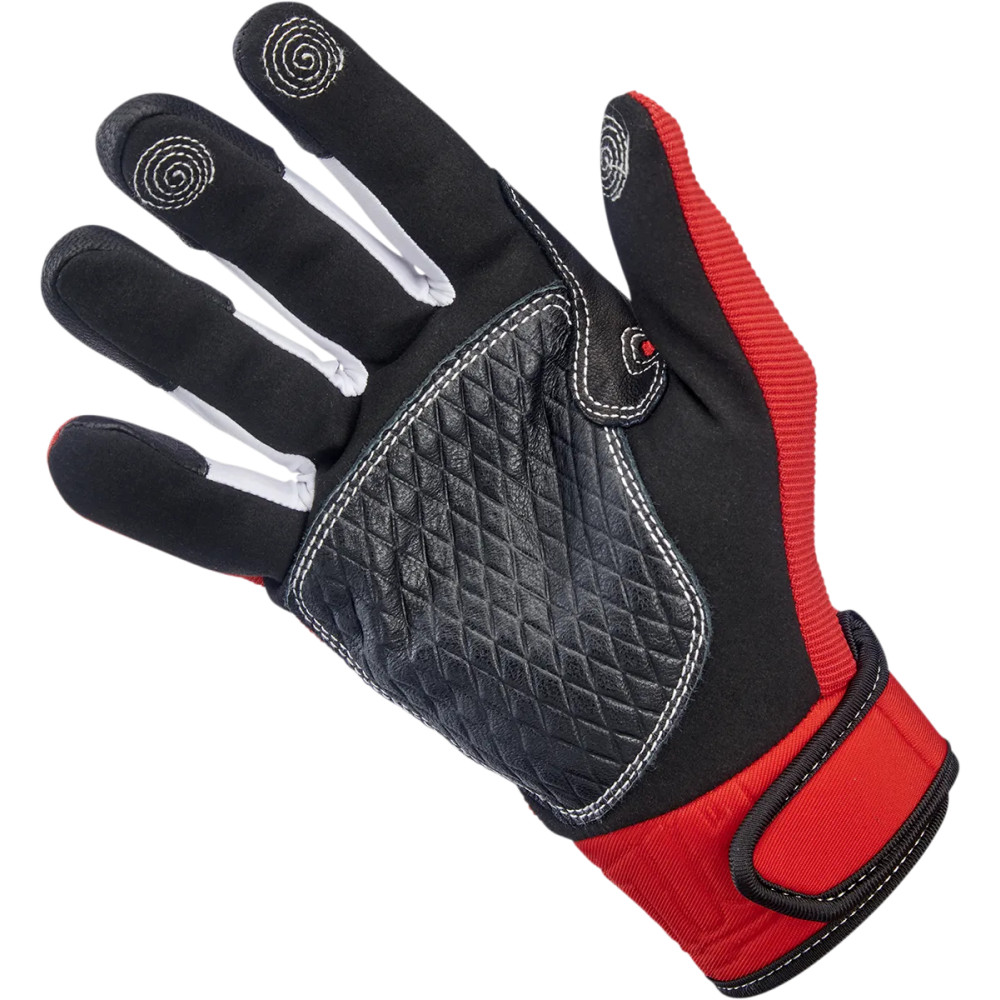 Baja Gloves — M, Red, Black