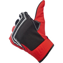 Baja Gloves — M, Red, Black