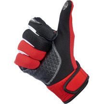 Guantes Baja — Talla L, Rojo, Negro