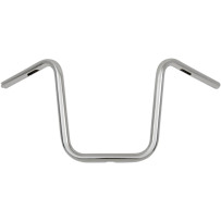 1" Handlebar — Clamping diameter 25.4 mm (1"), Width 72.5 cm (28-1/2"), Rise 23 cm (9"), Chrome