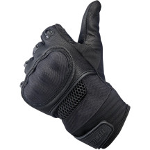 Bridgeport Gloves — Size M, Black, Mid-length cuff