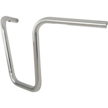 1" Handlebar — Clamping diameter 25.4 mm (1"), Width 72.5 cm (28-1/2"), Rise 23 cm (9"), Chrome