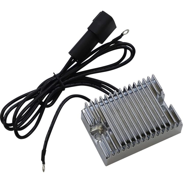Regulador de voltaje Premium — 12V, 32A, Cromado