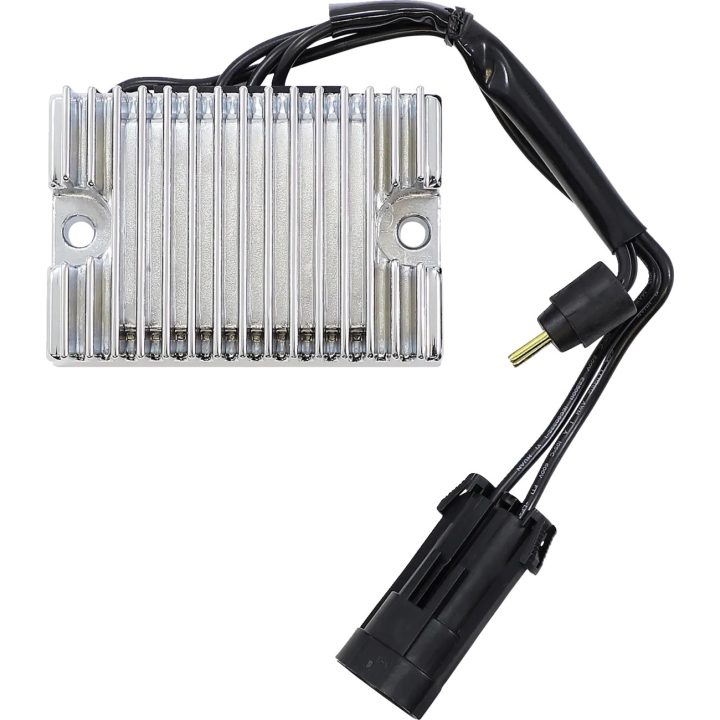 Regulador de voltaje premium — 12V, 22A, cromado