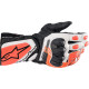 SP-8 V3 Gloves — M, White, Fluorescent Red, Black