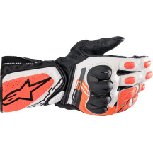 SP-8 V3 Gloves — White/Fluorescent Red/Black, 3XL