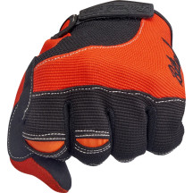 Moto Gloves — Size L, Orange/Black