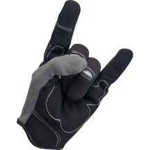 Moto Gloves — L, Gray/Black