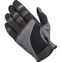 Moto Gloves — L, Gray/Black