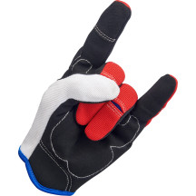 Moto Gloves — Size S, Red