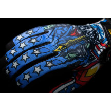 Hooligan™ CE Flyboy Gloves — L, Blue