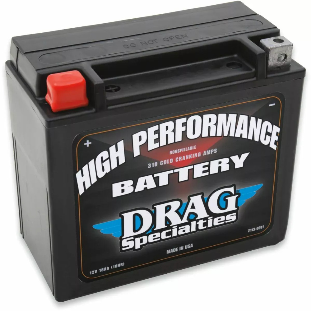 Europe Only Battery — 12V 18Ah, 310A CCA, AGM, Right-front negative, Left-front positive