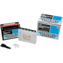 Drag Specialties AGM Maintenance-Free Battery — 12 V, 21 Ah, 340 A CCA, left-front negative terminal