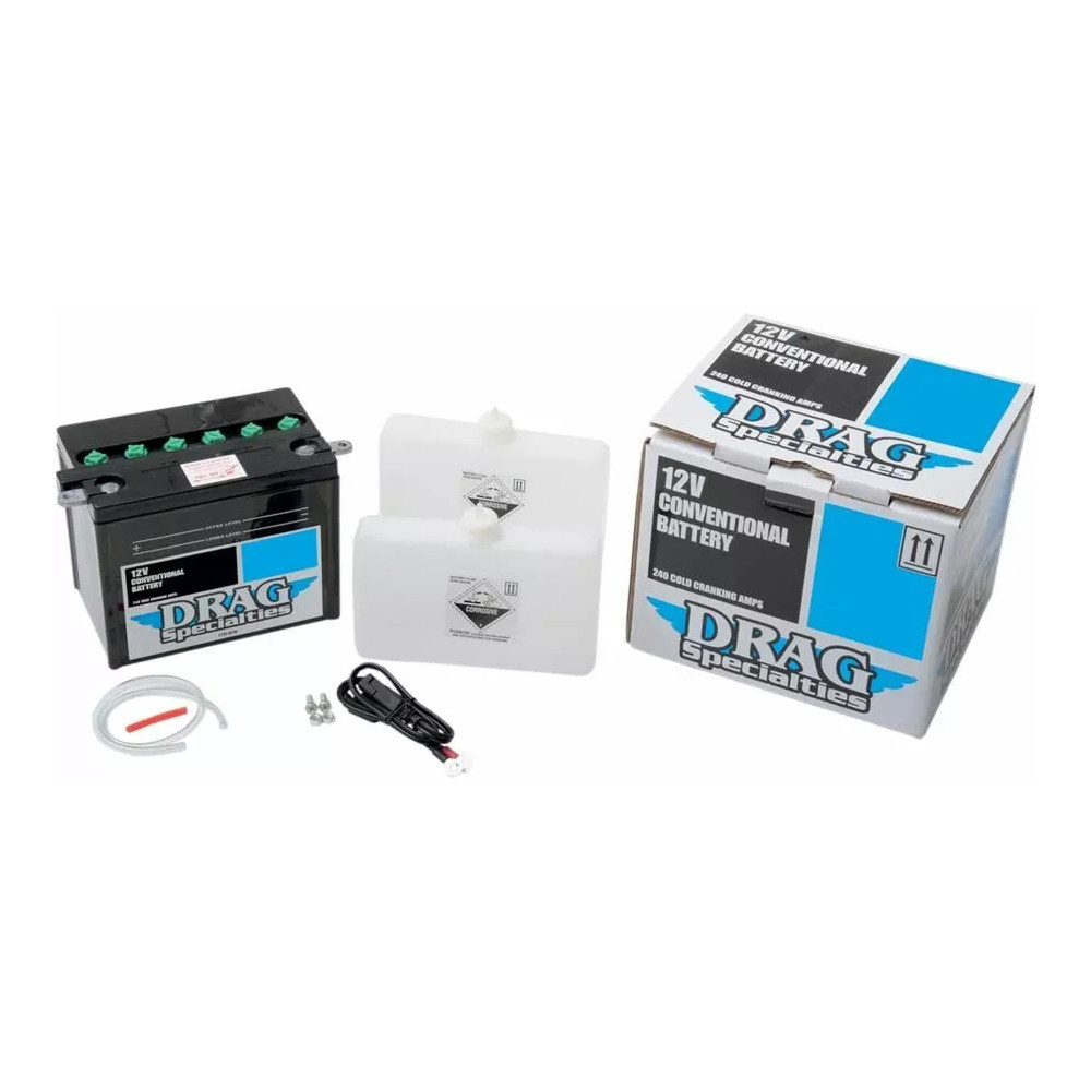 Kit de batería convencional — 12 V, 28 Ah, 250 A CCA, DRAG CHD4-12