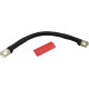 Cable de batería con tubo termoencogible opcional — 4 AWG, 178 mm (7"), Negro