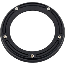 Assault Derby Cover with Window — Black matte, 6061-T6 aluminum