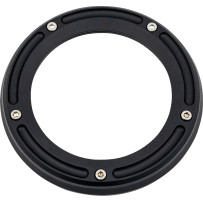 Assault Derby Cover with Window — Black matte, 6061-T6 aluminum